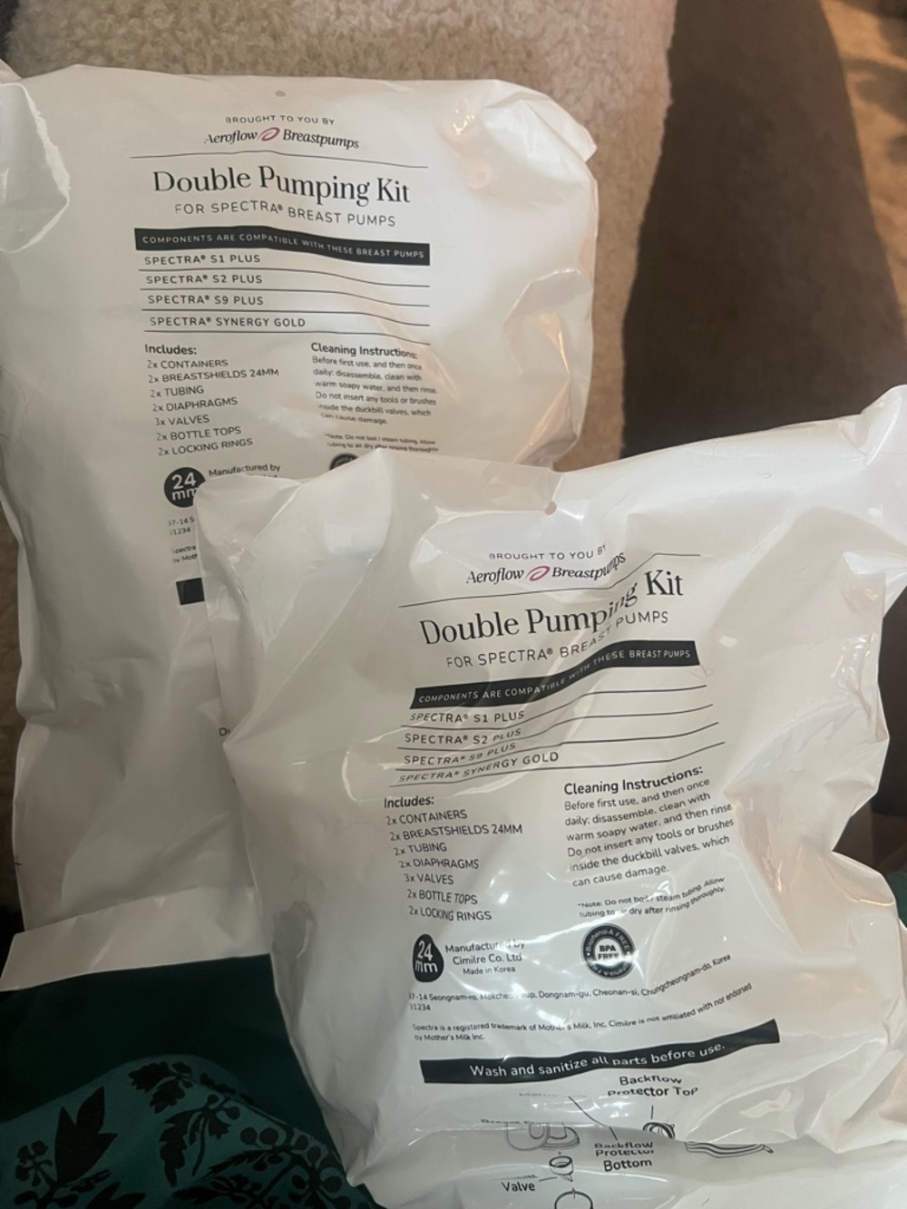 Spectra Double Pumping Kit Replacement - White